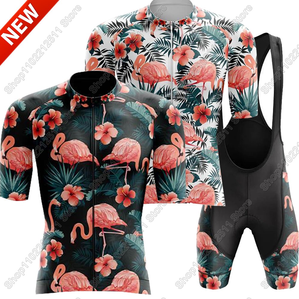 Mountain Biking Shorts - 2025 Flamingo Cycling Jersey Set Bicycle
