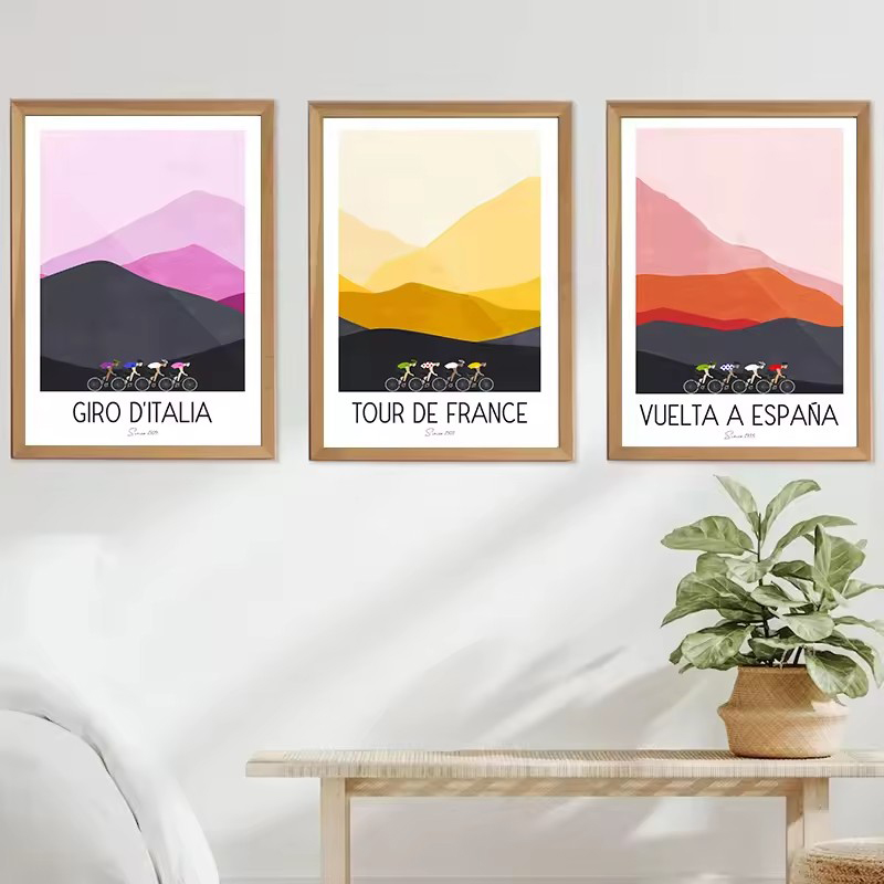 Watercolor Cycling Race Cyclis - Mountain Biking Races recension och pris
