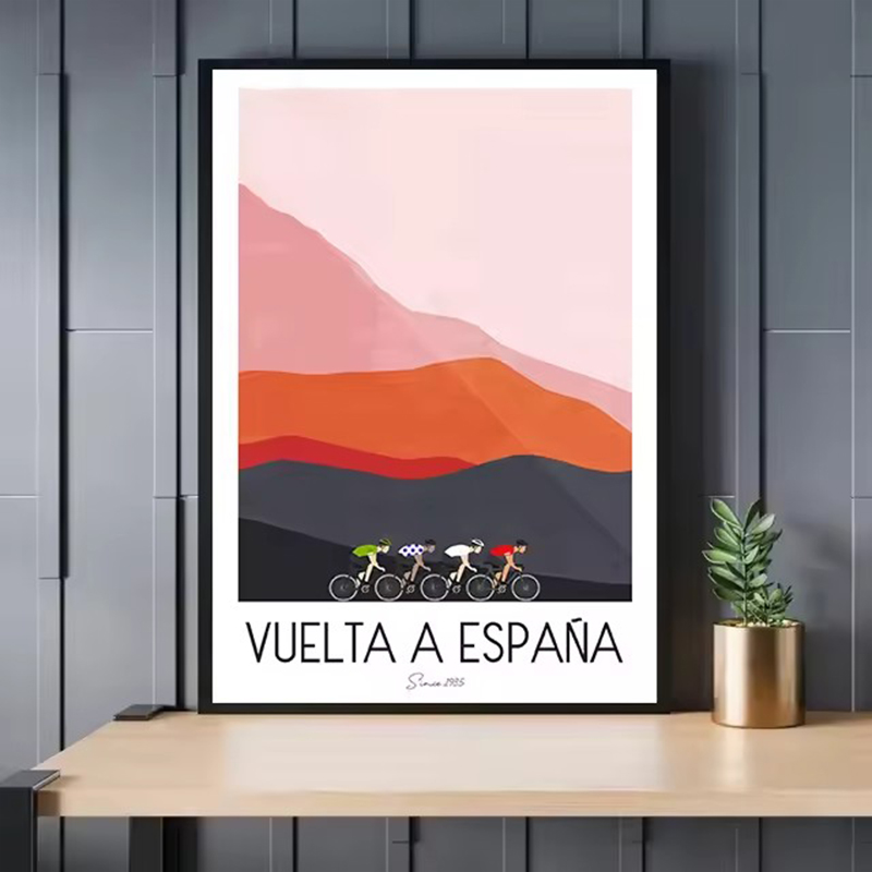 Watercolor Cycling Race Cyclis - Mountain Biking Races recension och pris