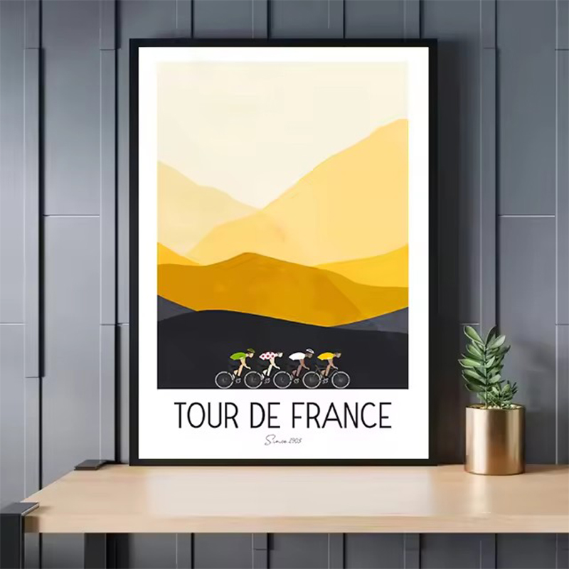 Watercolor Cycling Race Cyclis - Mountain Biking Races recension och pris