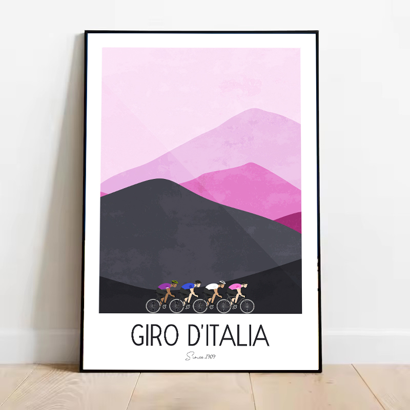 Watercolor Cycling Race Cyclis - Mountain Biking Races recension och pris